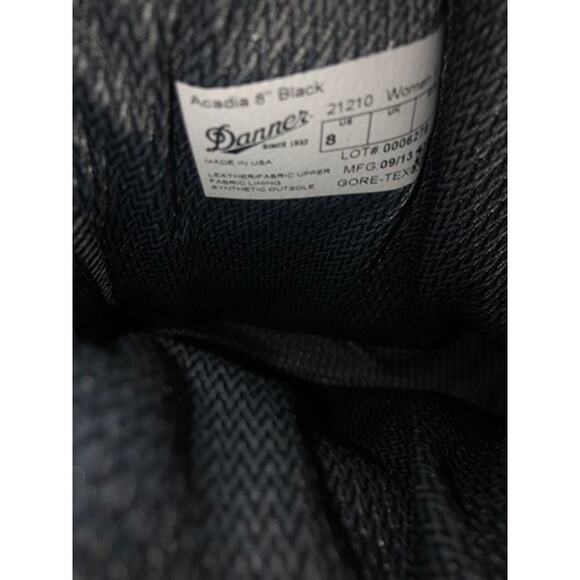 Women's Danner Acadia 8" Black Leather Work Boots - Picture 4 of 7